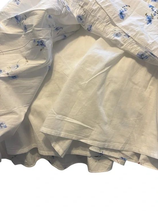 Quince 100% Organic Cotton Poplin Smocked Midi Dress Size Small Romantic Stems - Picture 9 of 12